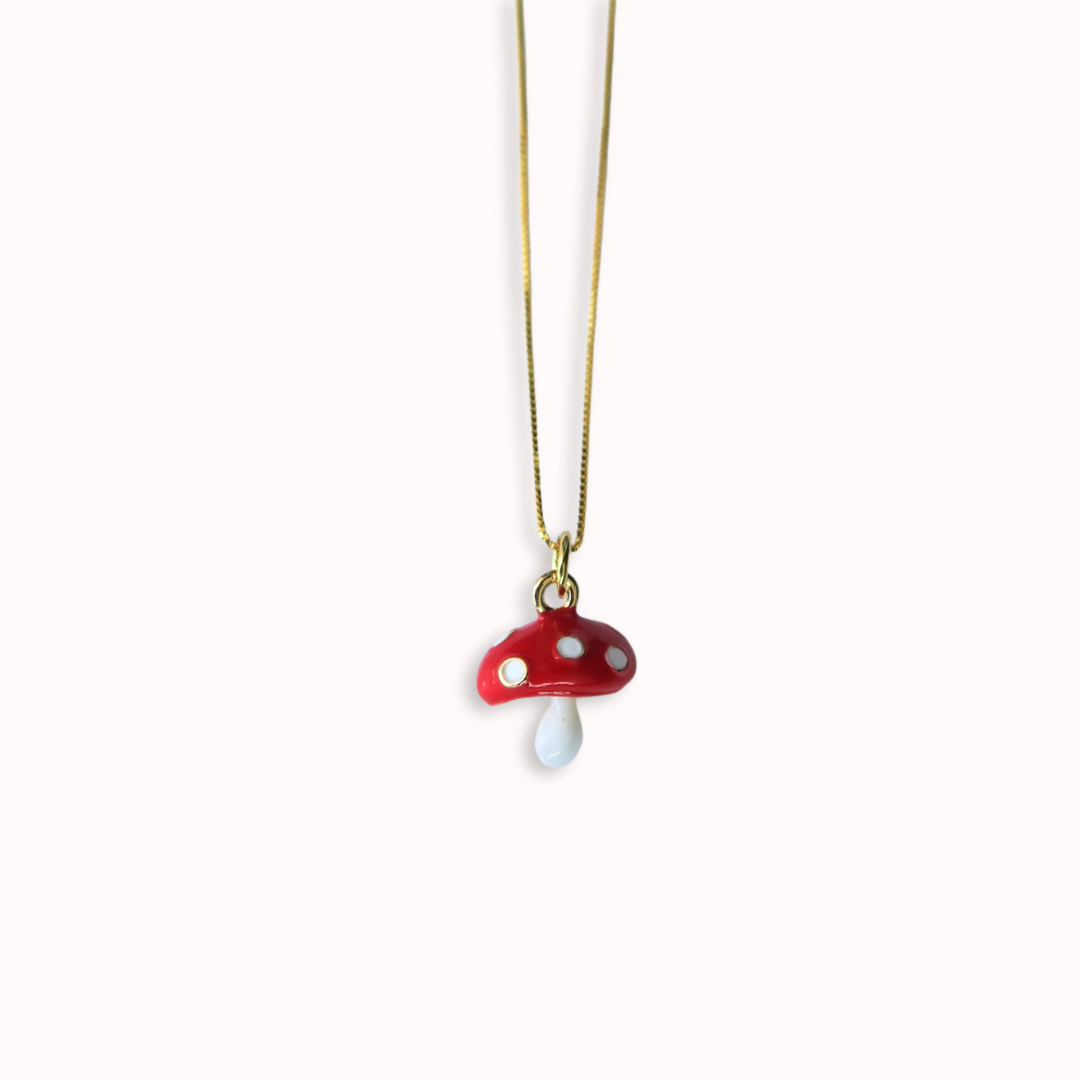 MINI MUSHROOM NECKLACE