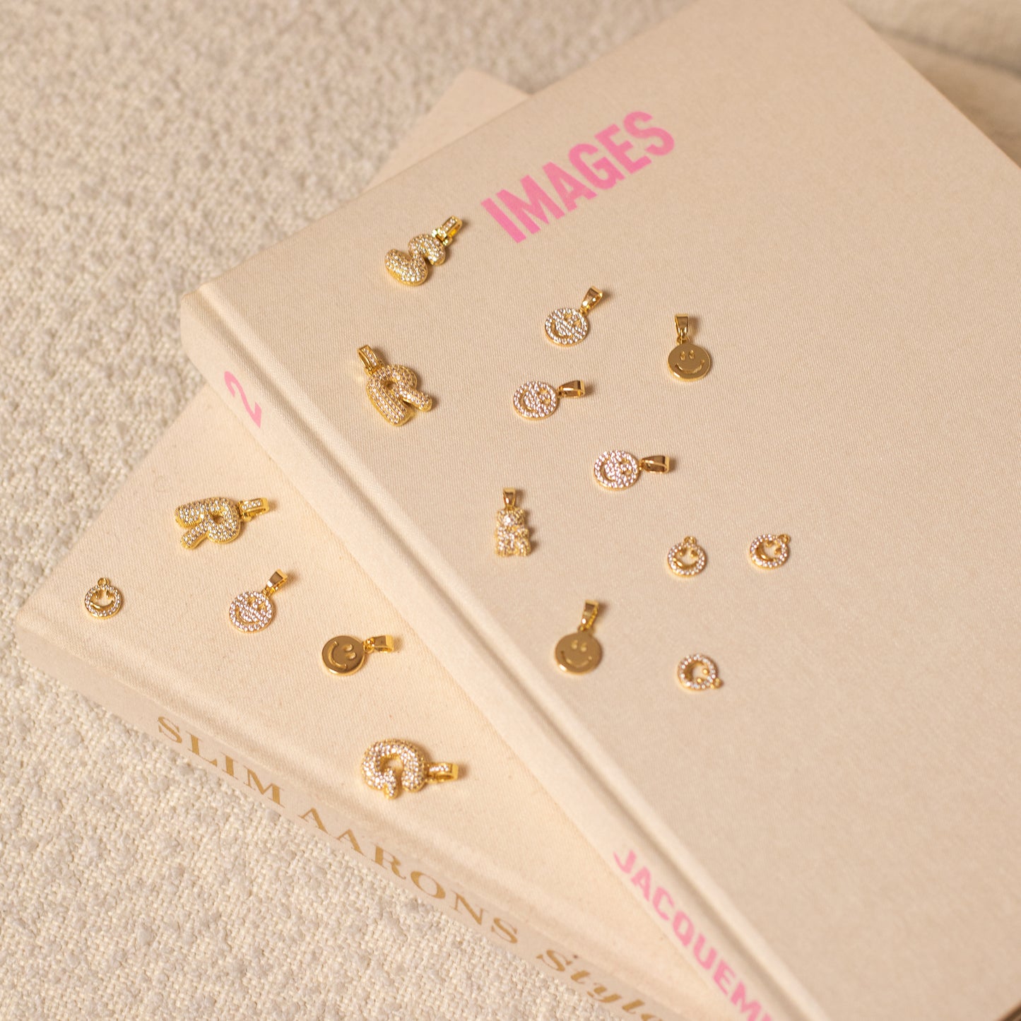 GOLD SMILEY PENDANT CHARM